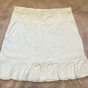 EUC bloq-UV Athletic skort sz large white